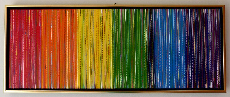 coloured lines 8 2015 80x30 Acryl-Lack auf LW, € 890 SOLD